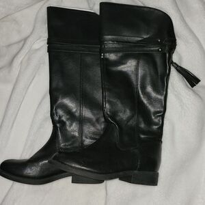 Black riding boots girls 